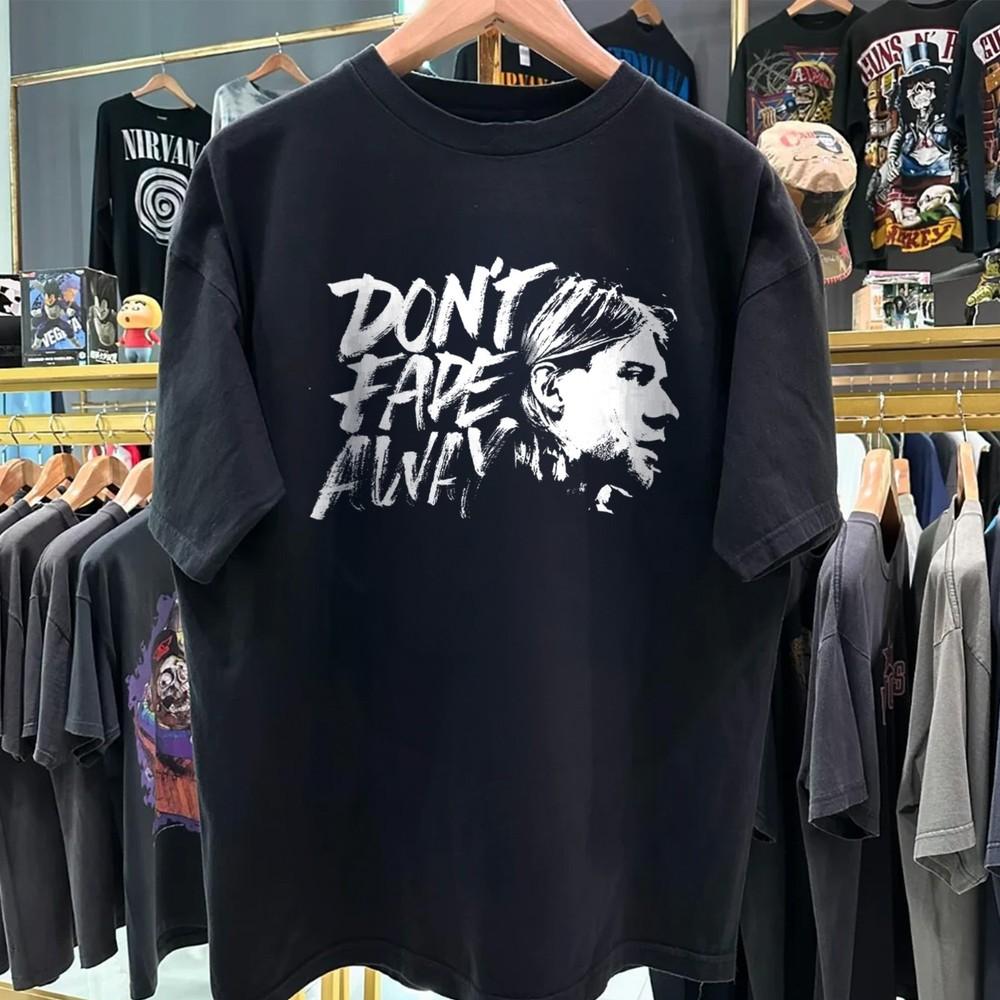 Не Уходи Курт Кобей Музыкальная Футболка 80-х 90-х Ностальгия Подарок L